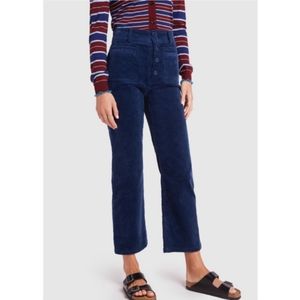Apiece Apart Slim Marston Corduroy Pants Navy High Rise